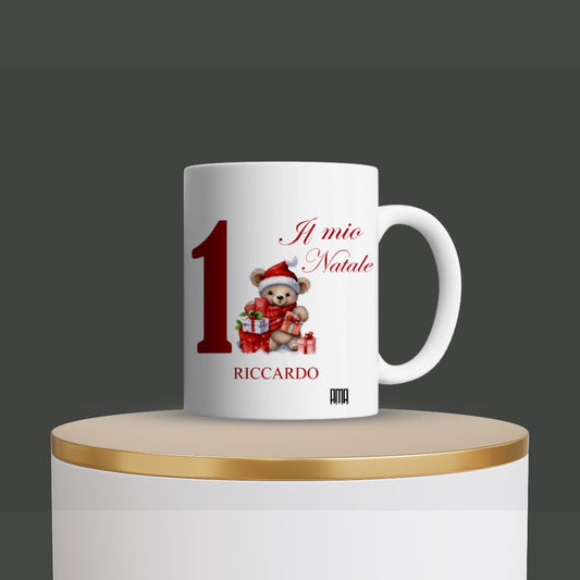 Tazza "Il mio 1º Natale" personalizzabile con nome