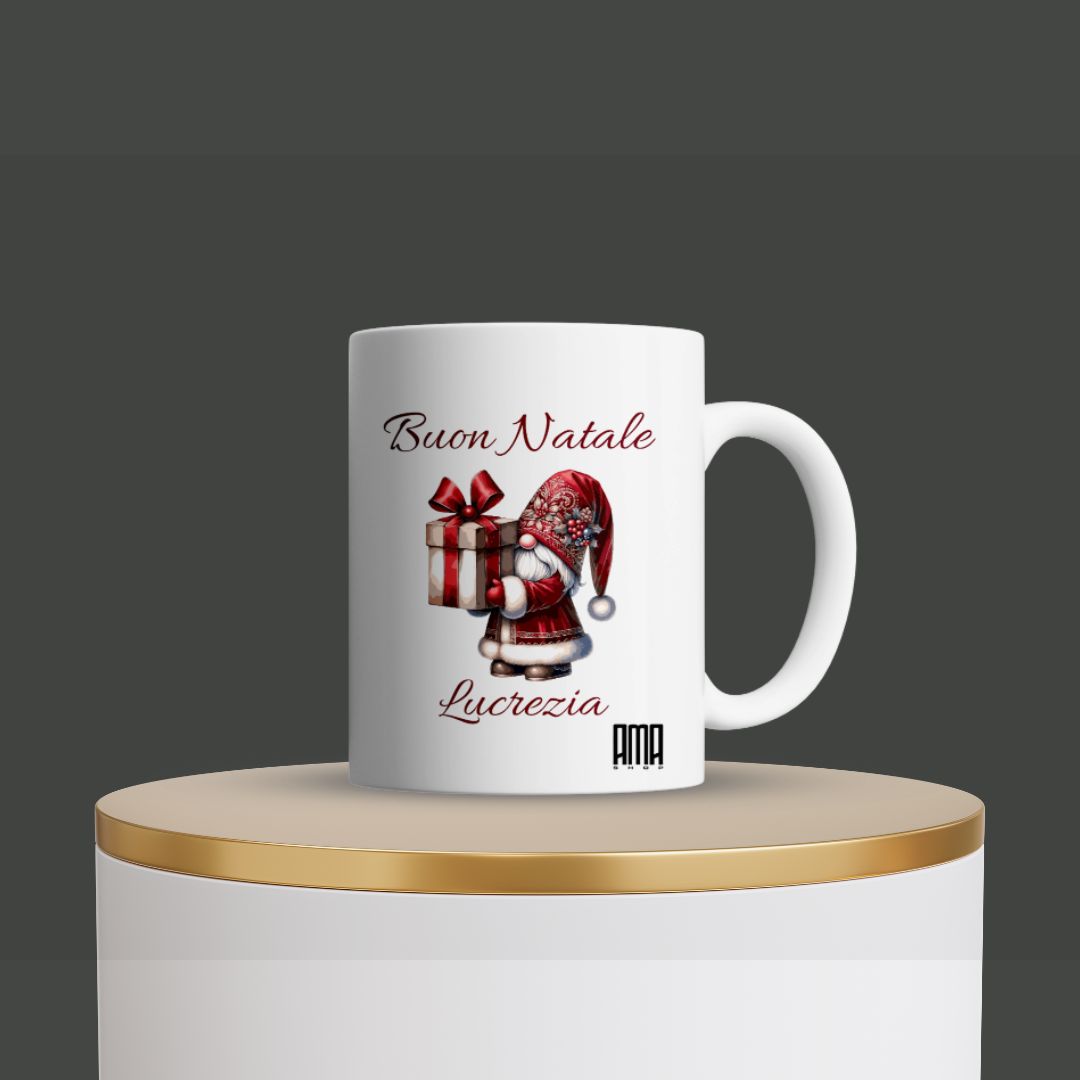 Tazza “Buon Natale” personalizzabile con nome