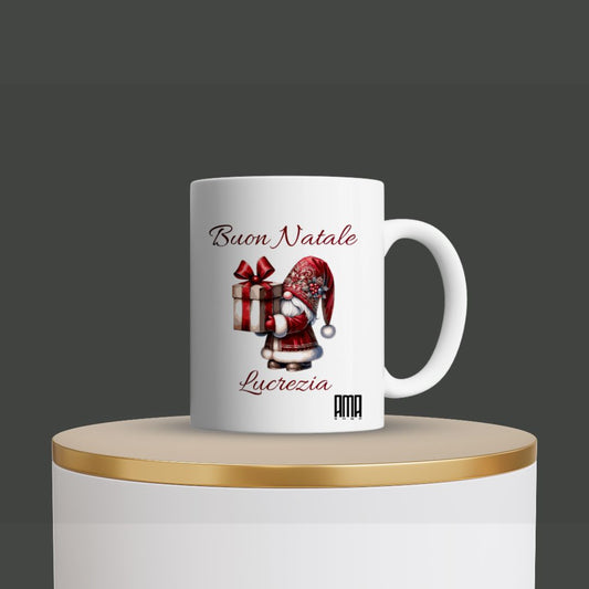 Tazza “Buon Natale” personalizzabile con nome