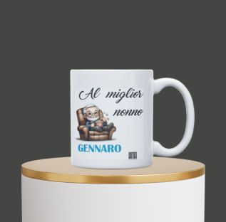 Tazza "Il miglior nonno" personalizzabile