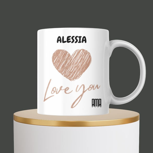 Tazza "Love-Romantica" personalizzabile