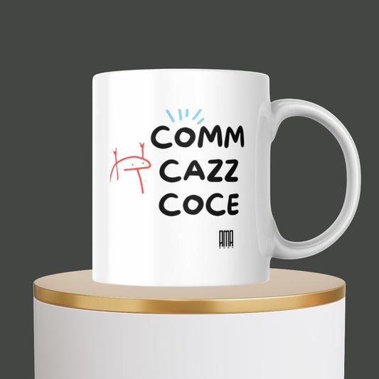 Tazza "Comm cazz coce" personalizzabile