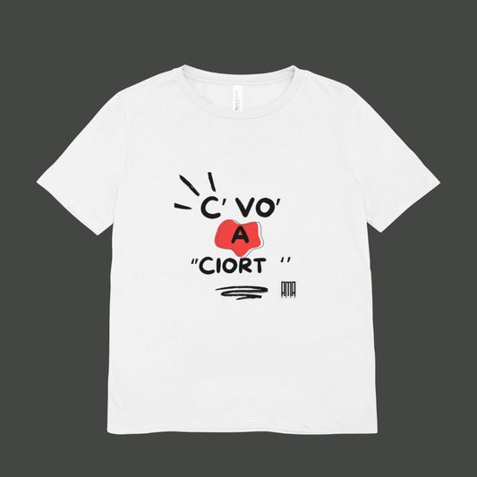 T Shirt '' C vo a  ciort '' personalizzabile con nome